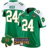 Men's Notre Dame Fighting Irish Playoff 2025 Sugar Bowl Champions Patch Vapor Limited Jersey - All Stitched