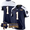 Men's Notre Dame Fighting Irish Playoff 2025 Sugar Bowl Champions Patch Vapor Limited Jersey - All Stitched