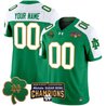 Notre Dame Fighting Irish Playoff 2025 Sugar Bowl Champions Patch Vapor Limited Custom Jersey - All Stitched