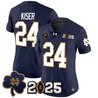 Women's Notre Dame Fighting Irish 2025 CFP Final Patch Vapor Limited Jersey - All Stitched