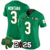 Women's Notre Dame Fighting Irish 2025 CFP Final Patch Vapor Limited Jersey - All Stitched