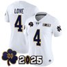 Women's Notre Dame Fighting Irish 2025 CFP Final Patch Vapor Limited Jersey - All Stitched