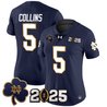 Women's Notre Dame Fighting Irish 2025 CFP Final Patch Vapor Limited Jersey - All Stitched