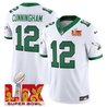 Men's Philadelphia Eagles Kelly Green Super Bowl LIX Patch Vapor Limited Jersey - All Stitched
