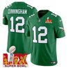 Men's Philadelphia Eagles Kelly Green Super Bowl LIX Patch Vapor Limited Jersey - All Stitched