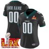Philadelphia Eagles Super Bowl LIX Patch Vapor Limited Custom Jersey - All Stitched