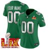 Philadelphia Eagles Super Bowl LIX Patch Vapor Limited Custom Jersey - All Stitched