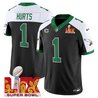 Men's Philadelphia Eagles Kelly Green Super Bowl LIX Patch Vapor Limited Jersey - All Stitched