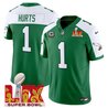 Men's Philadelphia Eagles Kelly Green Super Bowl LIX Patch Vapor Limited Jersey - All Stitched