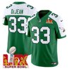 Men's Philadelphia Eagles Kelly Green Super Bowl LIX Patch Vapor Limited Jersey - All Stitched
