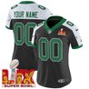 Philadelphia Eagles Kelly Green Super Bowl LIX Patch Vapor Limited Custom Jersey - All Stitched