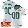 Philadelphia Eagles Kelly Green Super Bowl LIX Patch Vapor Limited Custom Jersey - All Stitched