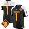 Men's Washington Commanders 90th Anniversary Patch Vapor Limited Jersey - All Stitched