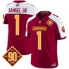 Men's Washington Commanders 90th Anniversary Patch Vapor Limited Jersey - All Stitched