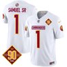 Men's Washington Commanders 90th Anniversary Patch Vapor Limited Jersey - All Stitched