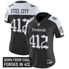 Women's Pittsburgh Steelers 'Gothic Steel City Edition' Vapor Limited Jersey - All Stitched