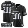 Men's Seattle Seahawks 'Gothic Rain City Shadows Edition' Vapor Limited Jersey - All Stitched