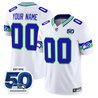 Seattle Seahawks 50th Anniversary Patch Vapor Limited Custom Jersey - All Stitched