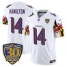 Men's Baltimore Ravens 'Maryland Flag Edition' Vapor Limited Jersey - 30th Anniversary Patch - All Stitched