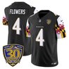 Men's Baltimore Ravens 'Maryland Flag Edition' Vapor Limited Jersey - 30th Anniversary Patch - All Stitched