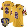 Men's Baltimore Ravens 'Maryland Flag Edition' Vapor Limited Jersey - 30th Anniversary Patch - All Stitched