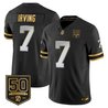 Men's Tampa Bay Buccaneers Throwback 50th Season Patch Gold Vapor Limited Jersey - All Stitched