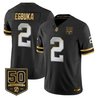 Men's Tampa Bay Buccaneers Throwback 50th Season Patch Gold Vapor Limited Jersey - All Stitched
