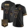 Men's Tampa Bay Buccaneers Throwback 50th Season Patch Gold Vapor Limited Jersey - All Stitched