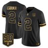 Men's Tampa Bay Buccaneers Throwback 50th Season Patch Gold Vapor Limited Jersey - All Stitched