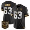 Men's Tampa Bay Buccaneers Throwback 50th Season Patch Gold Vapor Limited Jersey - All Stitched