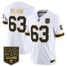 Men's Tampa Bay Buccaneers Throwback 50th Season Patch Gold Vapor Limited Jersey - All Stitched