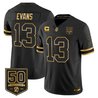 Men's Tampa Bay Buccaneers Throwback 50th Season Patch Gold Vapor Limited Jersey - All Stitched