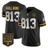 Men's Tampa Bay Buccaneers Throwback 50th Season Patch Gold Vapor Limited Jersey - All Stitched