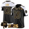Men's Notre Dame Fighting Irish 2025 CFP Final Patch Gold Vapor Limited Jersey - All Stitched