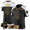 Men's Notre Dame Fighting Irish 2025 CFP Final Patch Gold Vapor Limited Jersey - All Stitched