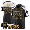 Men's Notre Dame Fighting Irish 2025 CFP Final Patch Gold Vapor Limited Jersey - All Stitched