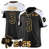 Men's Notre Dame Fighting Irish 2025 CFP Final Patch Gold Vapor Limited Jersey - All Stitched