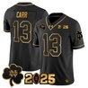 Men's Notre Dame Fighting Irish 2025 CFP Final Patch Gold Vapor Limited Jersey - All Stitched