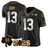 Men's Notre Dame Fighting Irish 2025 CFP Final Patch Gold Vapor Limited Jersey - All Stitched