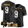 Men's Notre Dame Fighting Irish 2025 CFP Final Patch Gold Vapor Limited Jersey - All Stitched