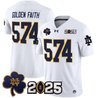 Men's Notre Dame Fighting Irish 2025 CFP Final Patch Vapor Limited Jersey - All Stitched