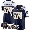 Men's Notre Dame Fighting Irish 2025 CFP Final Patch Vapor Limited Jersey - All Stitched