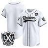 Men's Las Vegas Raiders 65th Anniversary Patch Vapor Baseball Jersey - All Stitched