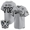 Men's Las Vegas Raiders 65th Anniversary Patch Vapor Baseball Jersey - All Stitched