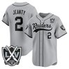 Men's Las Vegas Raiders 65th Anniversary Patch Vapor Baseball Jersey - All Stitched