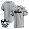 Men's Las Vegas Raiders 65th Anniversary Patch Vapor Baseball Jersey - All Stitched