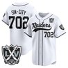 Men's Las Vegas Raiders 65th Anniversary Patch Vapor Baseball Jersey - All Stitched