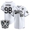 Men's Las Vegas Raiders 65th Anniversary Patch Vapor Baseball Jersey - All Stitched