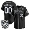 Las Vegas Raiders 65th Anniversary Patch Vapor Baseball Custom Jersey - All Stitched