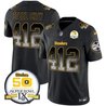 Men's Steelers Arch Smoke 50th Anniversary Of Super Bowl IX Patch Vapor Limited Jersey - All Stitched
